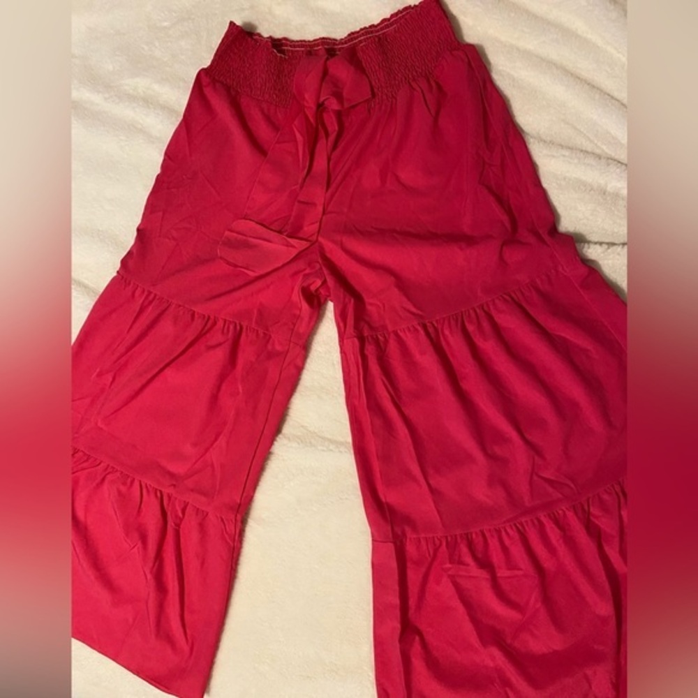 Hand sewn palazzo pants. One size fits most.